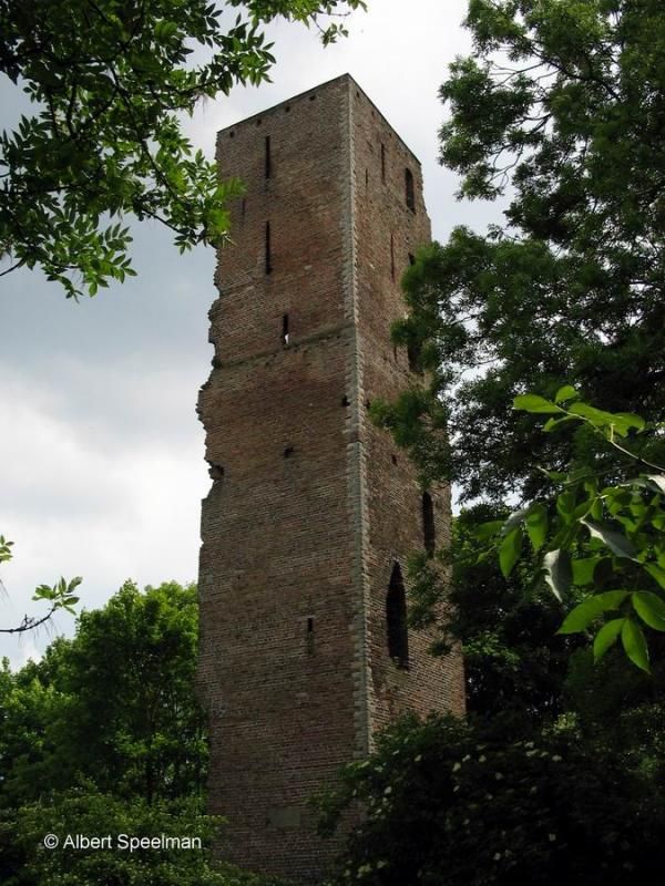 De ruïne van Kasteel Strijen, de Slotbosse Toren