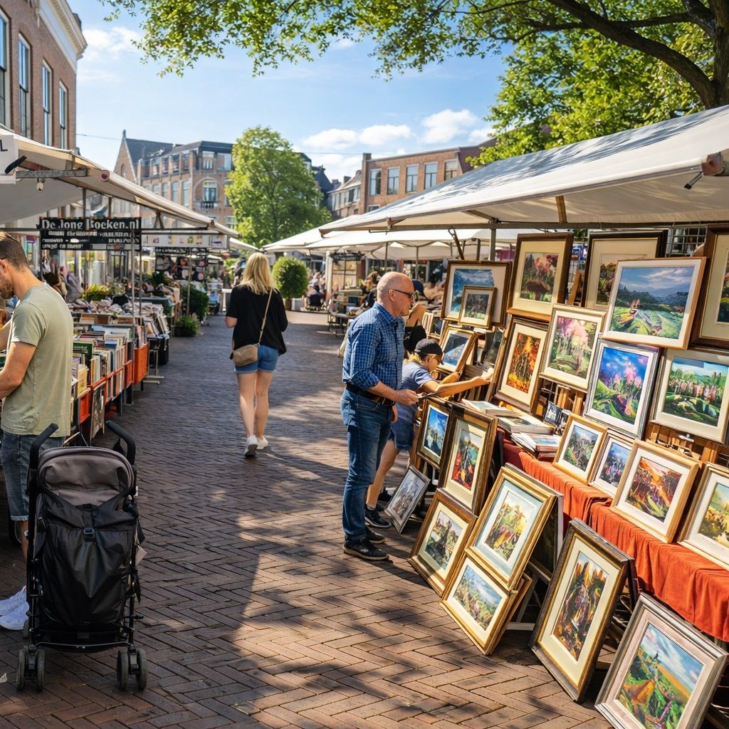 Kunst & Boekenmarkt centrum Sneek