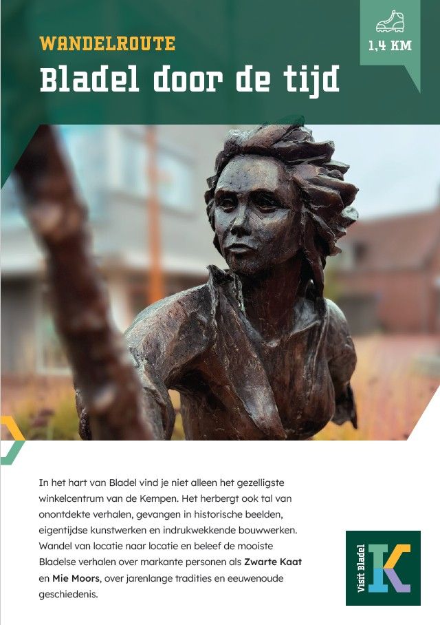 Voorzijde flyer Bladel door de tijd