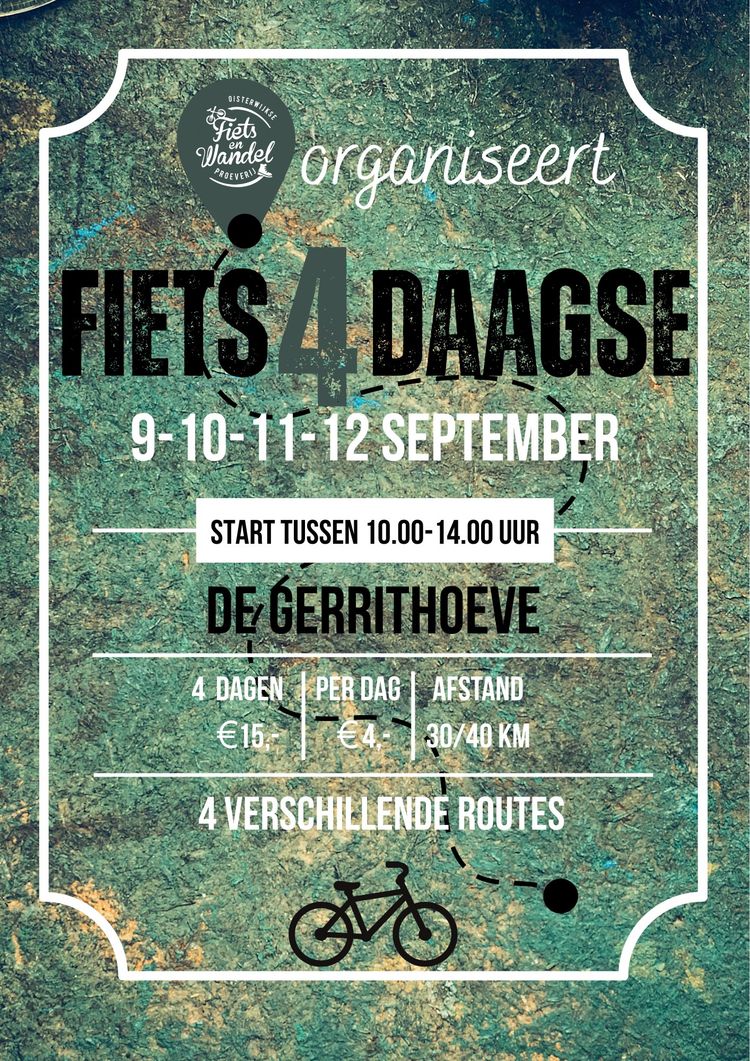 Affiche van de Fietsvierdaagse Oisterwijk