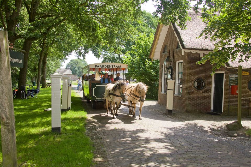 Eine Pferdekutsche in Orvelte