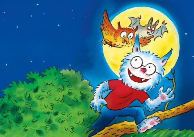 Dolfje Weerwolfje in bieb Harlingen