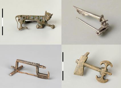 Enkele bijzondere mantelspelden (fibula’s) uit de Loowaard.