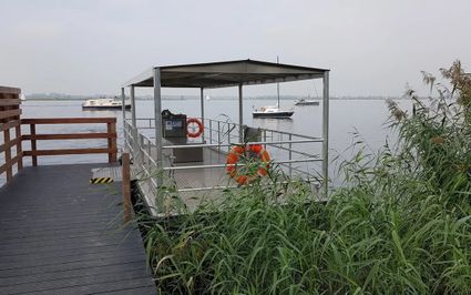 Sweilandveer aan de steiger