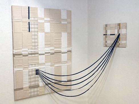 detail mixed-media installatie