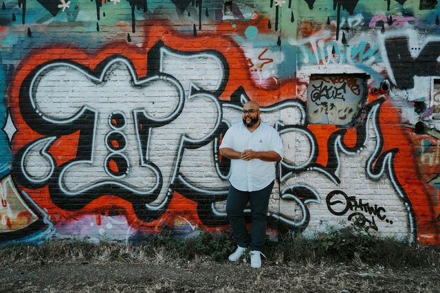 local Maan voor graffiti muur