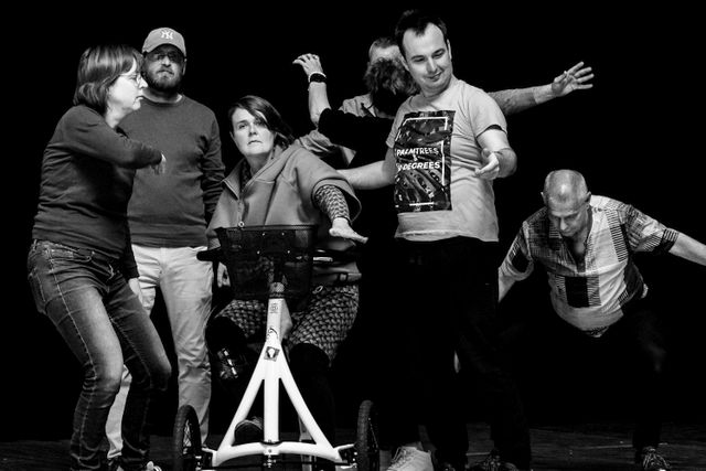 spelers met niet-aangeboren hersenletsel op het podium