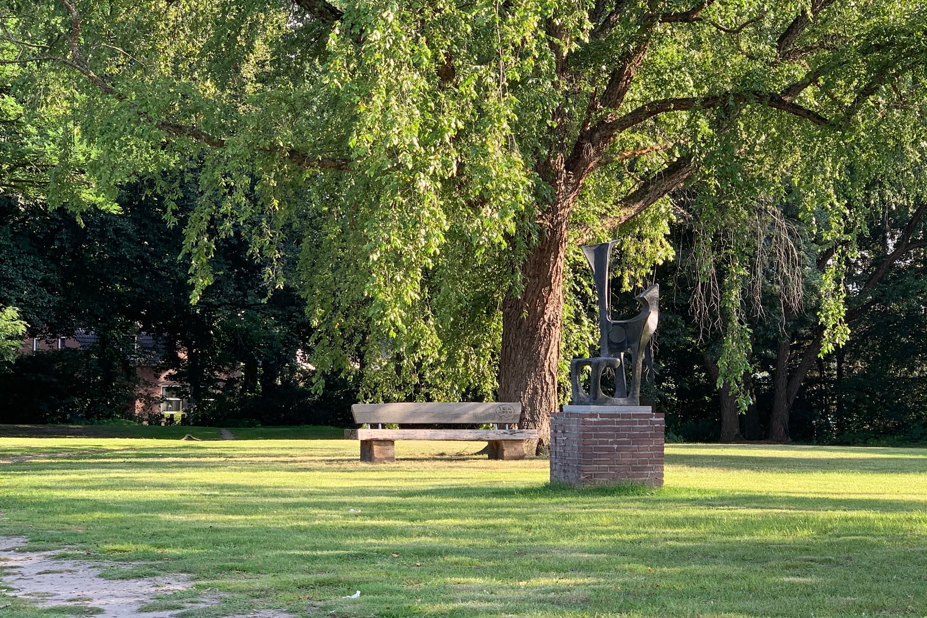 Tuinpad Park  - Houten bank