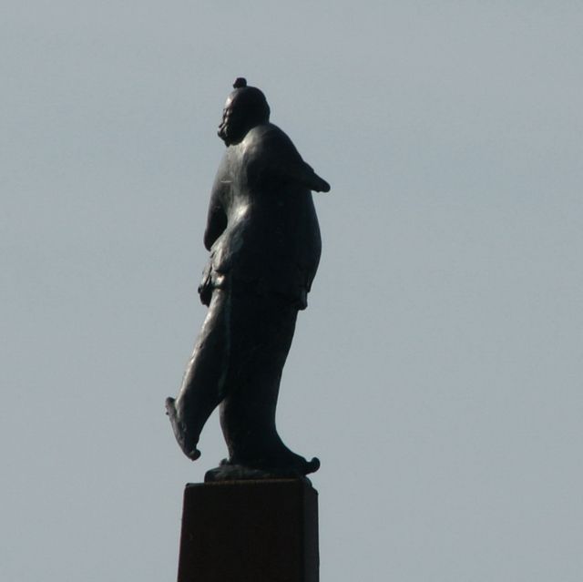 Elfstedentocht beeld Aukje in Workum