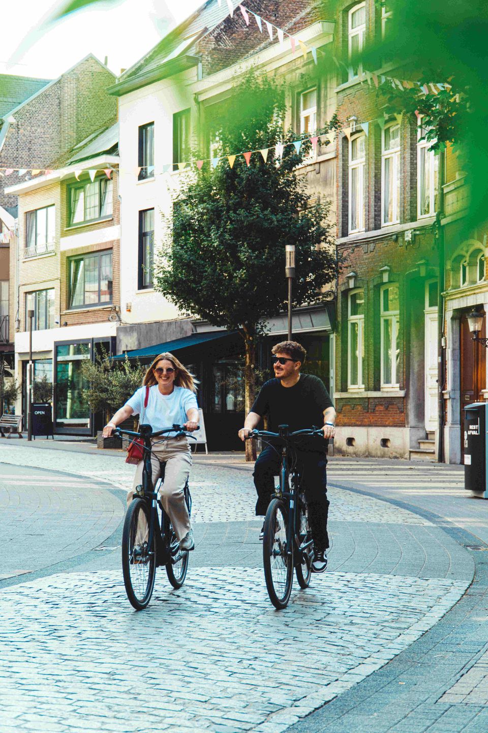 Hasselt fietsend koppel