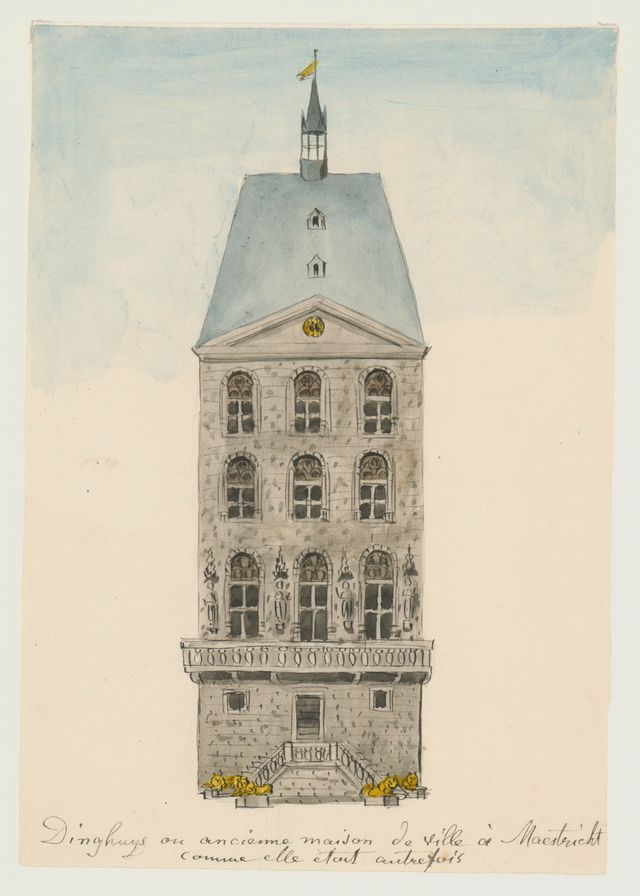 Tekening Dinghuis Maastricht
