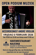 Open podium met  Accordeonist Andrè Vrolijk