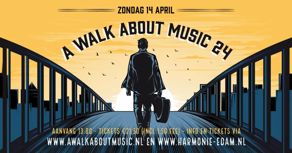 Walk about music poster