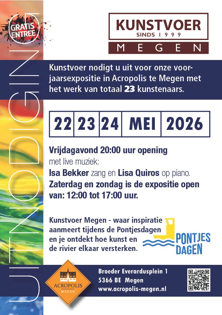 Flyer met activiteiten kunstvoer megen