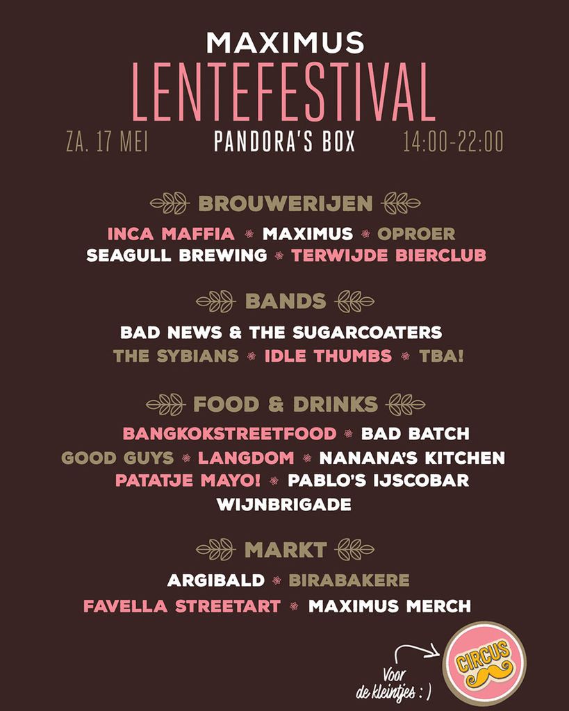 Maximus Lentefestival Line-up