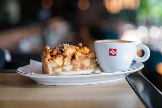 Koffie met appeltaart