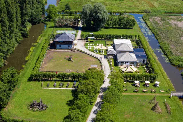 Luchtfoto van de Tuin van de Smid