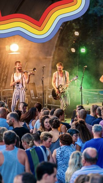 Optreden op het hoofdpodium