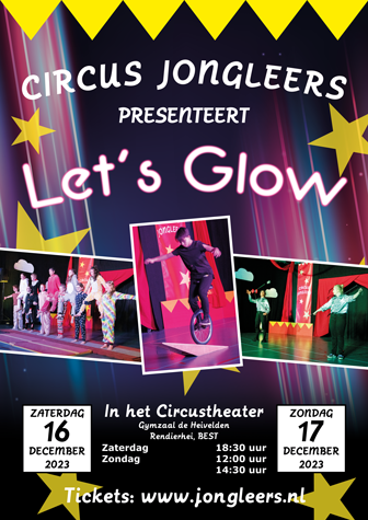 Wintercircus Jongleers geeft voorstellingen THe Glow in de Kerstvakantie