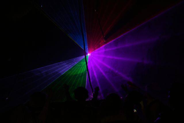 algemene afbeelding van een lasershow