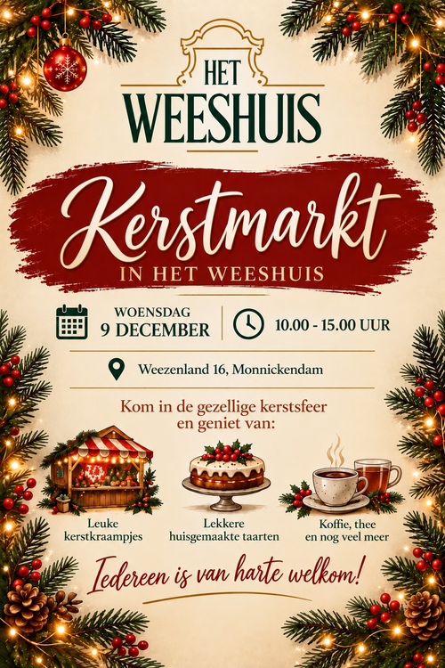 Poster van de kerstmarkt