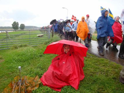 Regen tijdens de derde dag van de 96e Vierdaagse.