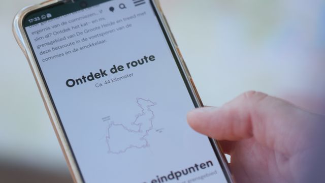 Gsm in beeld met daarop de Smokkelroute