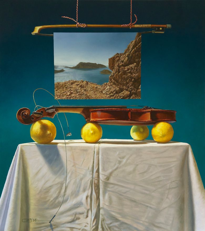 surrealistisch olieverf schilderij