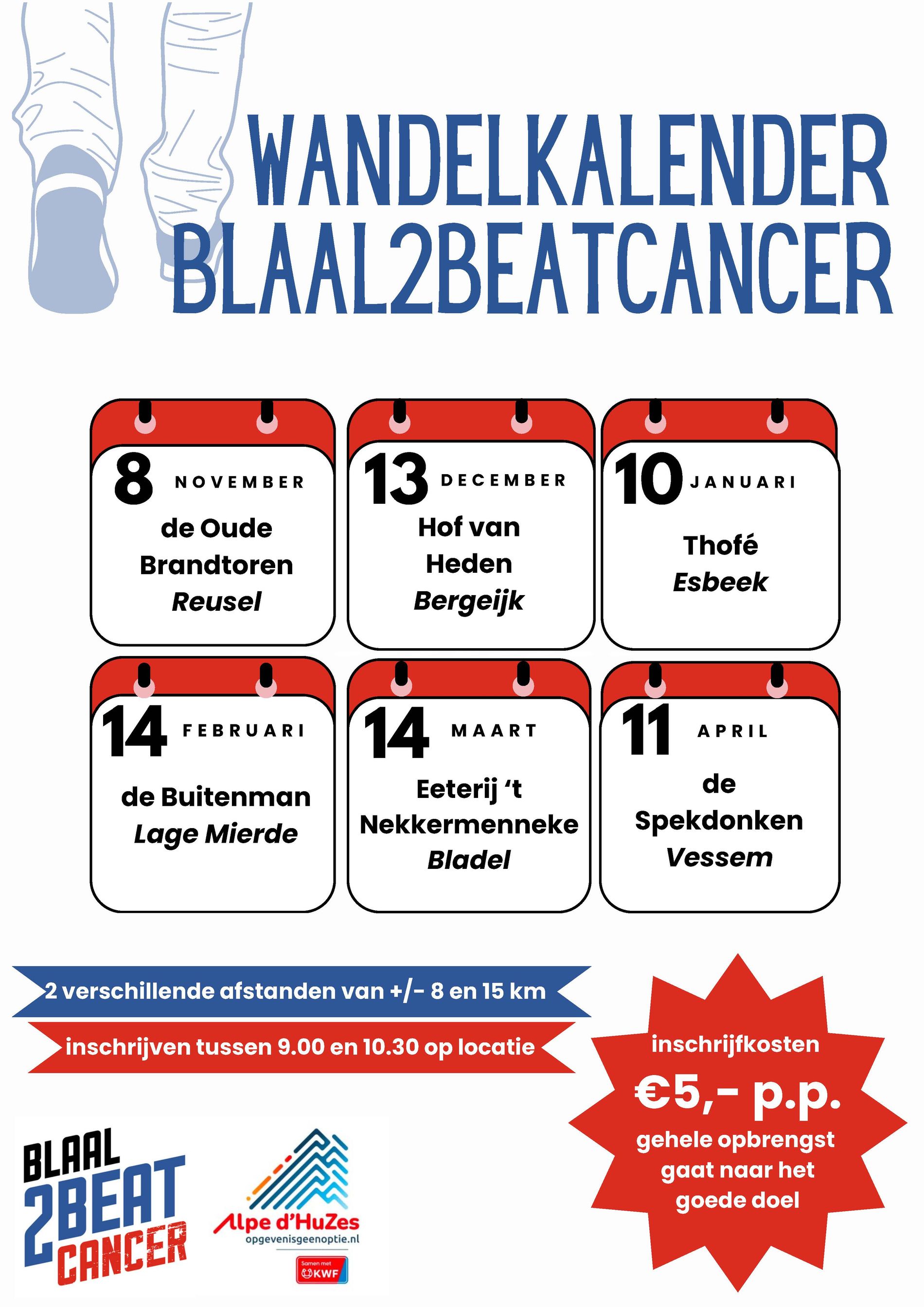 Wandelkalender B2BC