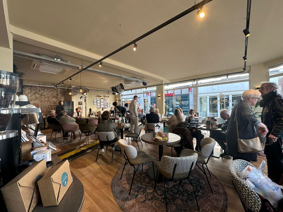 Een opname in het Barista Café