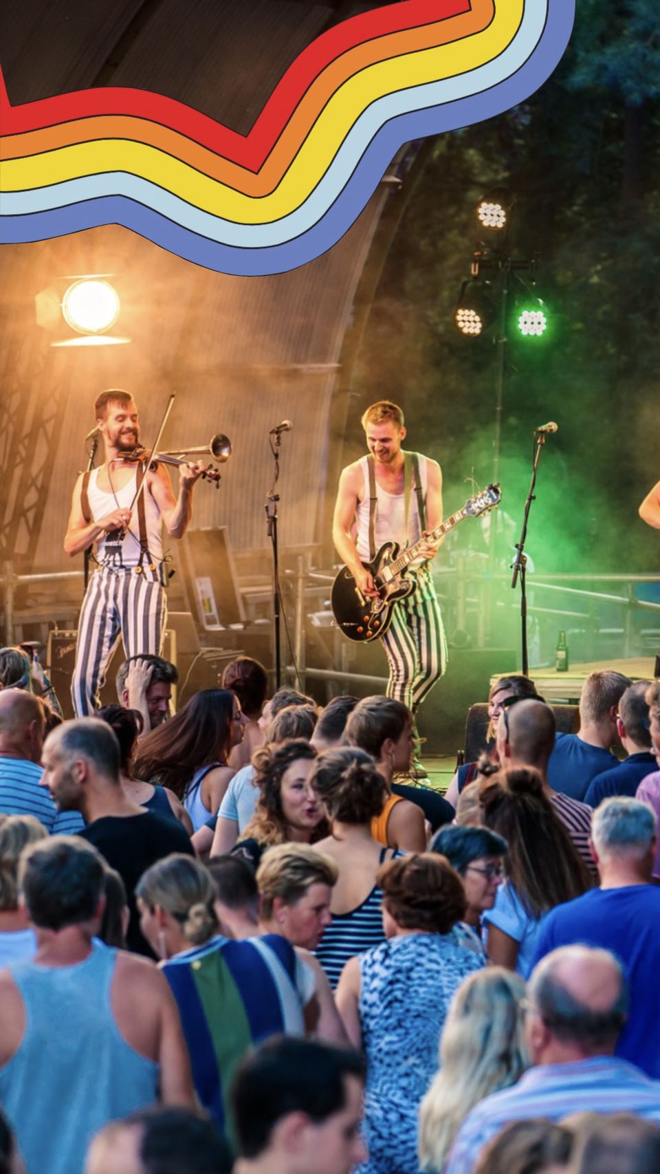 Optreden op het hoofdpodium