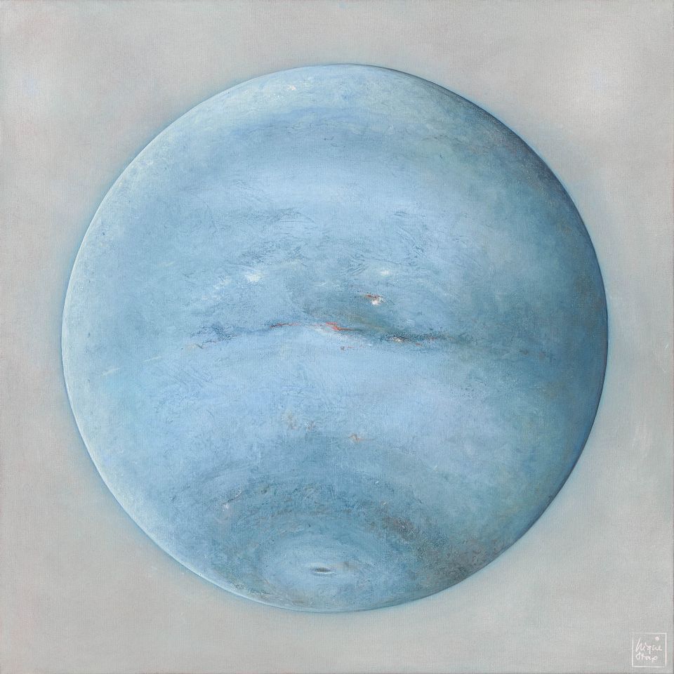 Olieverf op linnen, 100 x 100 cm