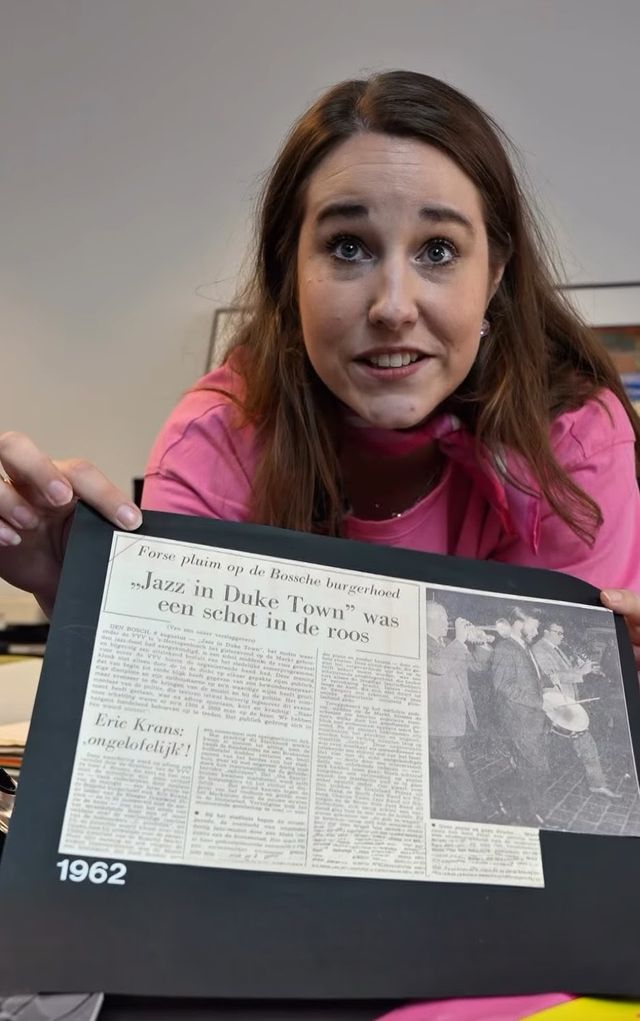 Eerste krantenartikel Jazz in Duketown uit 1962