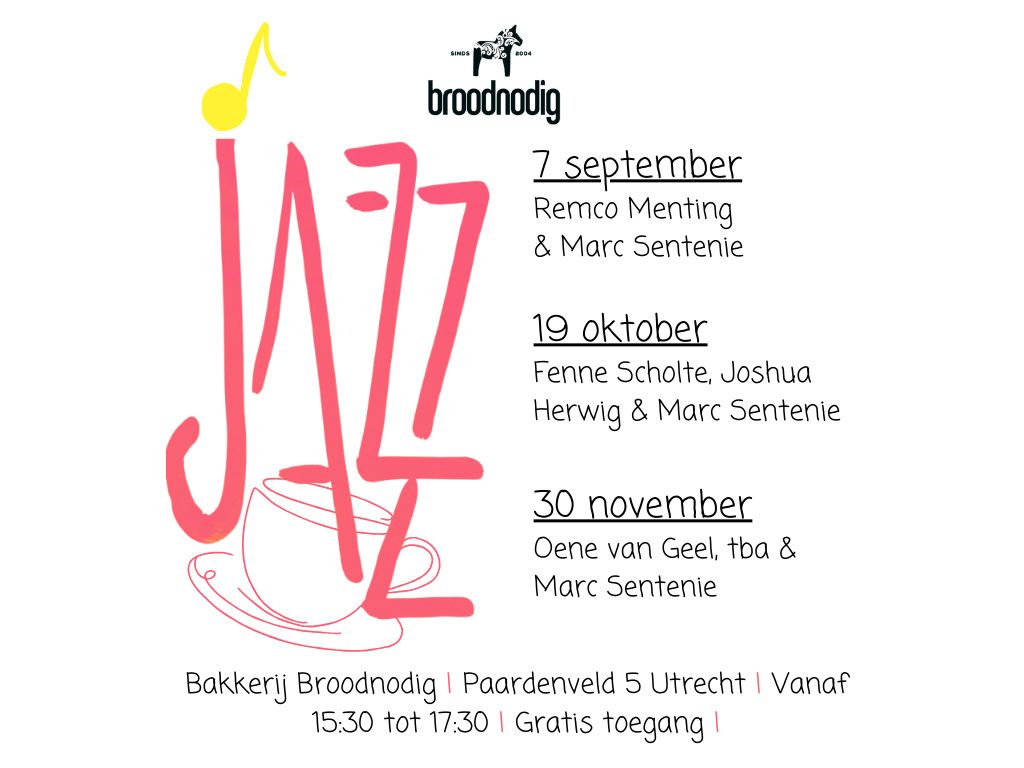 Jazz op zondag bij Broodnodig