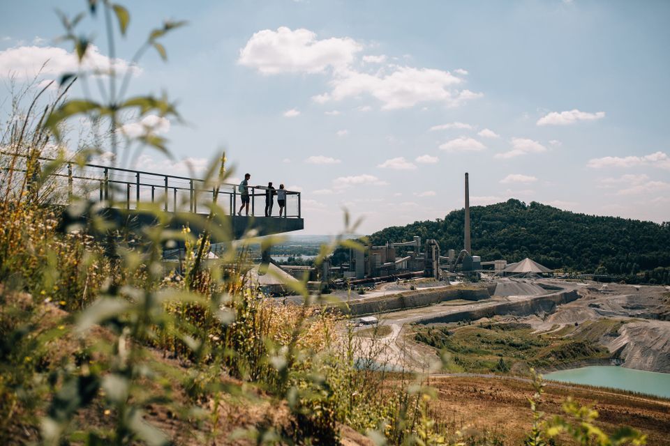 Enci Quarry Maastricht viewing platform pond