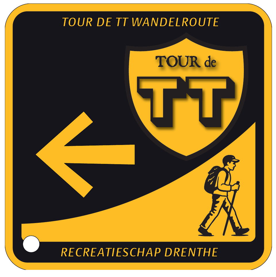 Routebord Tour de TT wandelroute