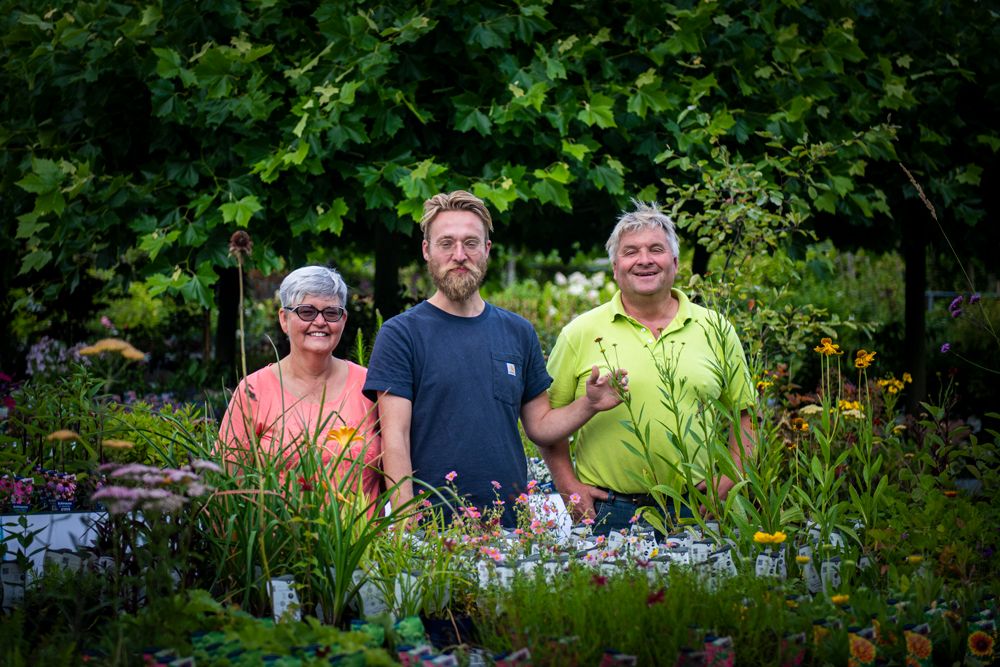 v.l.n.r. Corrie Sterk, Marc Sterk, Wim Sterk