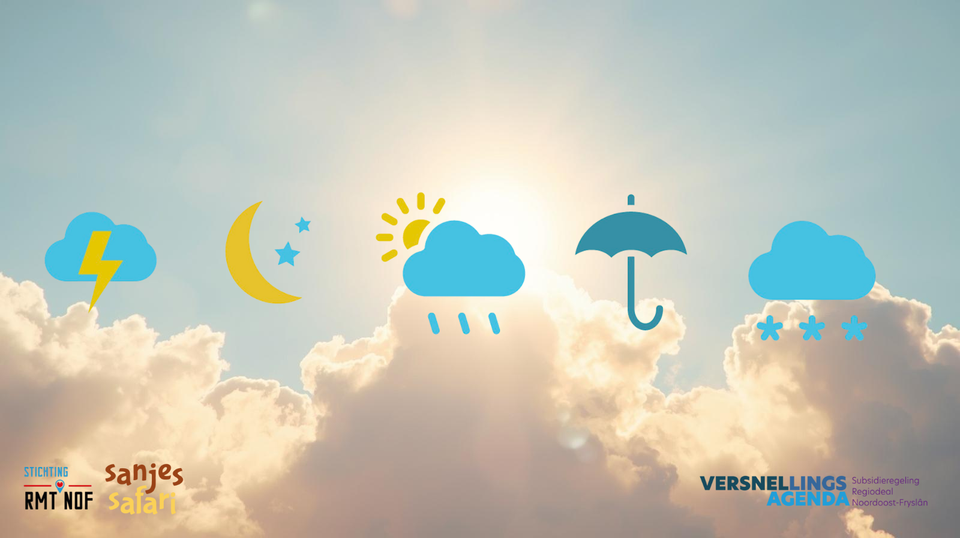 Een plaatje met weer iconen voor de najaarsbijeenkomst