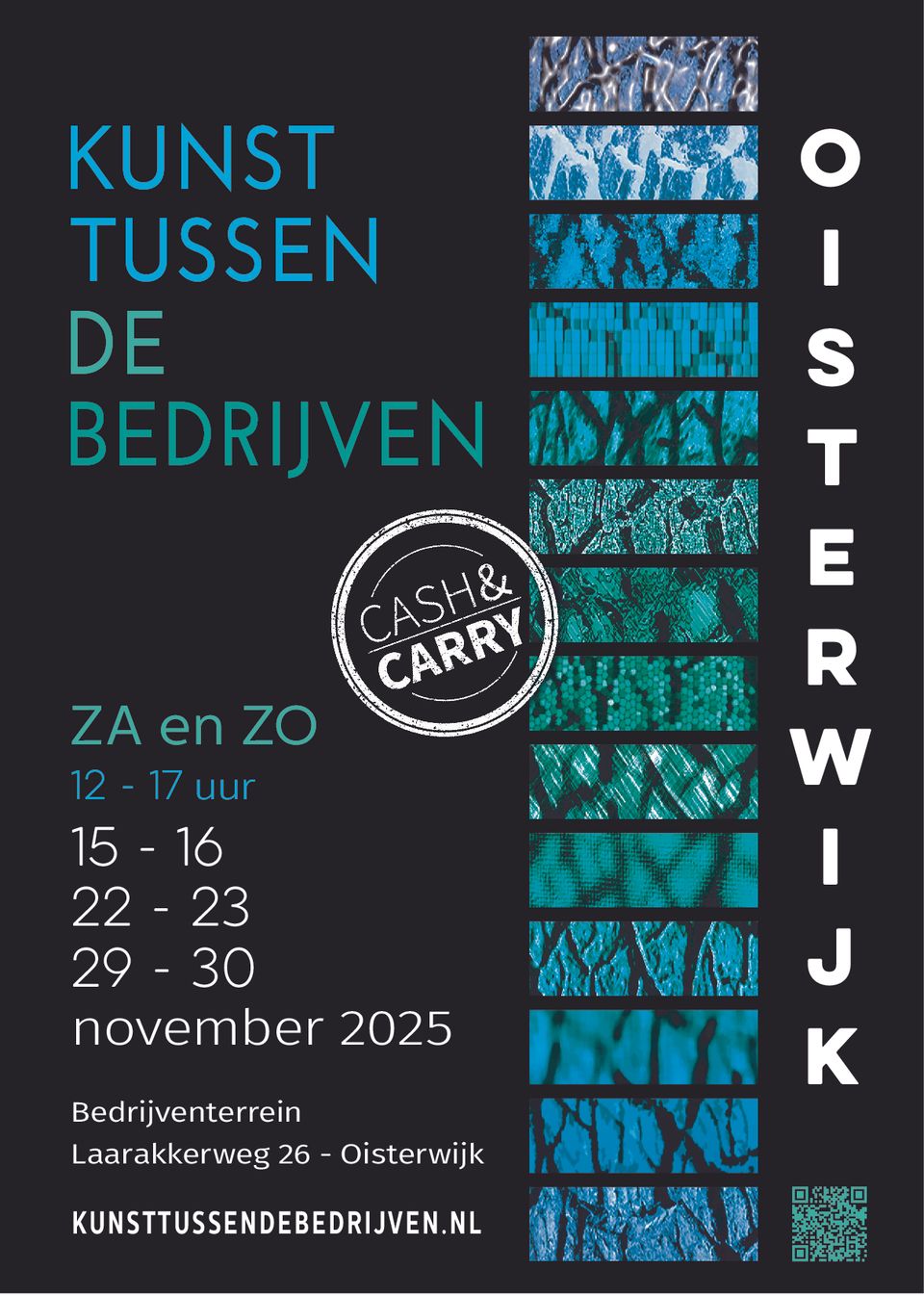 Affiche van de expositie Kunst tussen de bedrijven