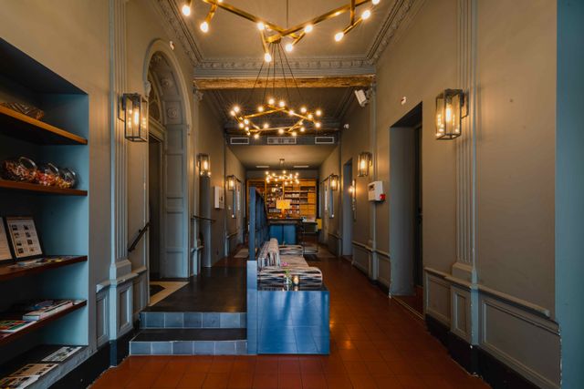 Hotel Monastere Maastricht lobby long corridor