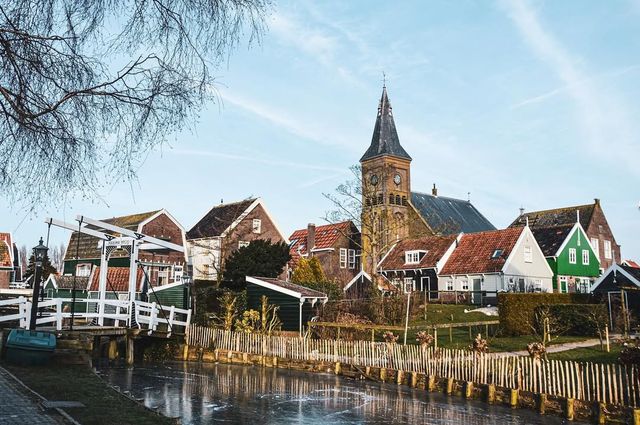 Marken in de winter