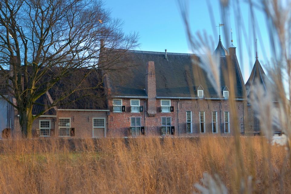 Zijkant van het Kasteel in Coevorden.
