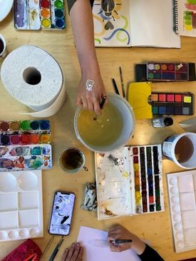 Workshop Aquarelleren in Artichoque Art Gallery