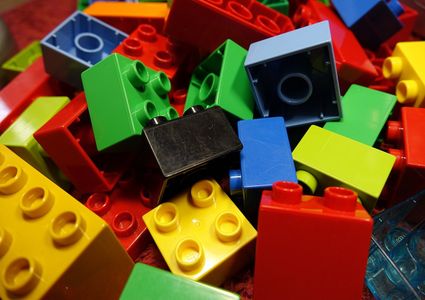 Legoblokken - Lego-dag Bibliotheek Deurne