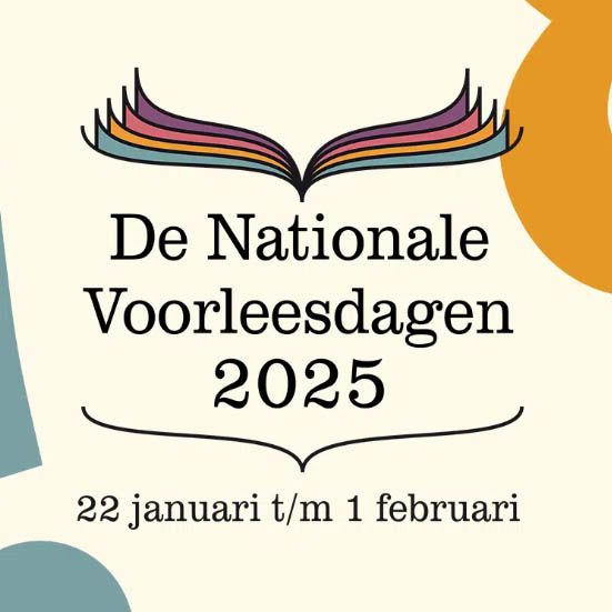 Een logo van de nationale voorleesdagen