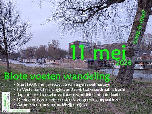 Blote voeten wandeling