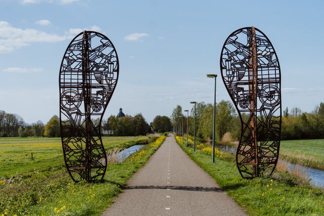 E footprint langs de Leerroute in Waalwijk