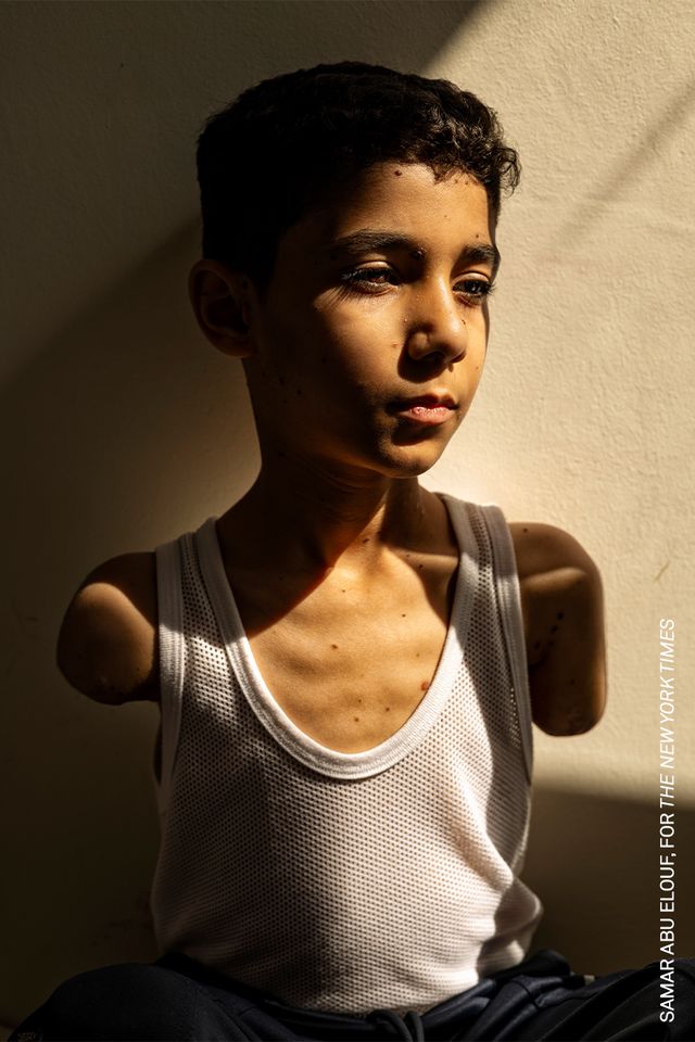 Mahmoud Ajjour, Aged Nine © Samar Abu Elouf, for The New York Times