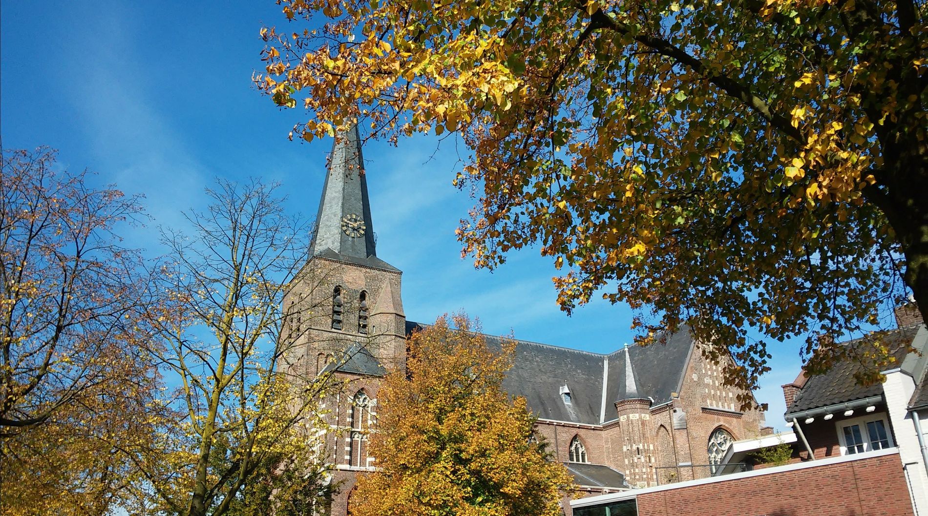 Église Sint Willibrordus de Deurne - Automne