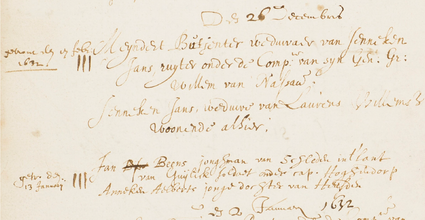 Foto van trouwregister van de Nederduits Gereformeerde Gemeente waarin de naam van Jan Beens voorkomt.